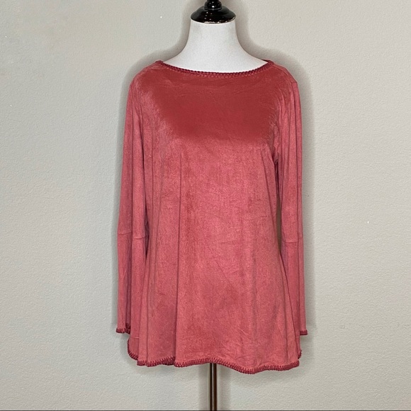 Soft Surroundings Beatrix faux suede tunic- Size Small - Picture 4 of 13